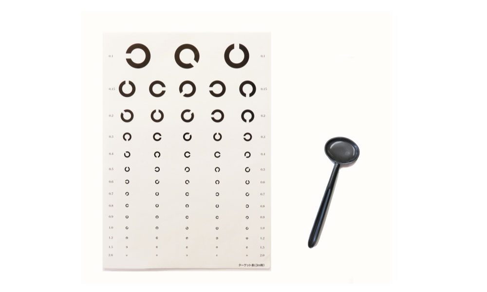 視力測定セット　視力表＆遮眼子